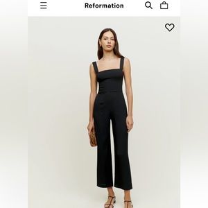 Reformation Alva Jumpsuit in Black